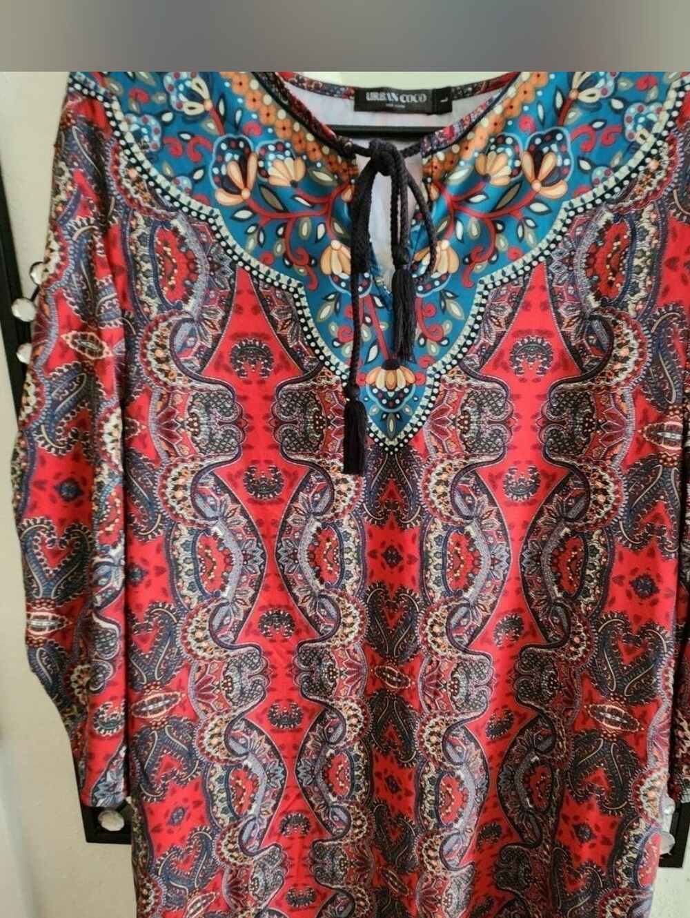 Urban Coco bohemian tunic dress L Nwot